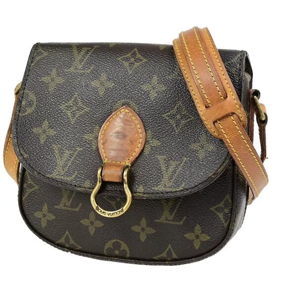 LOUIS VUITTON Mini Saint Cloud Shoulder Bag Monogram Leather BN M51244